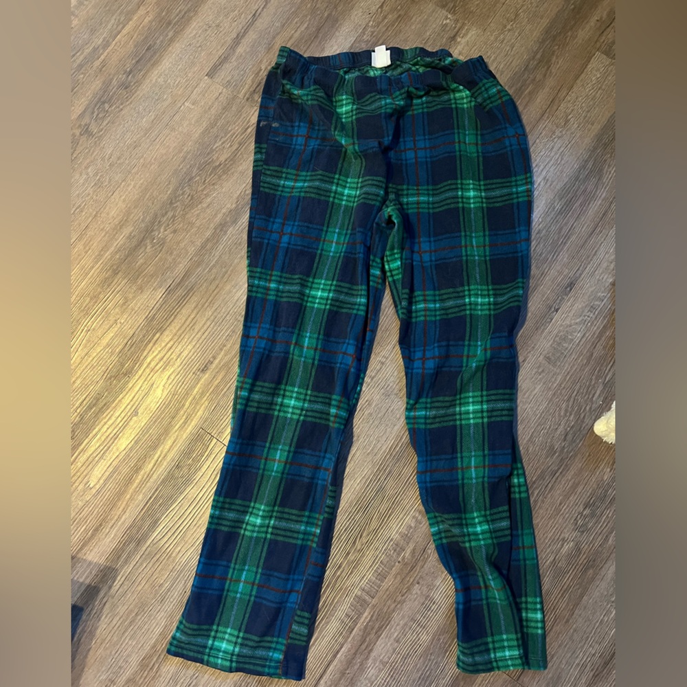 Wondershop large green and blue checkered pajamas pants